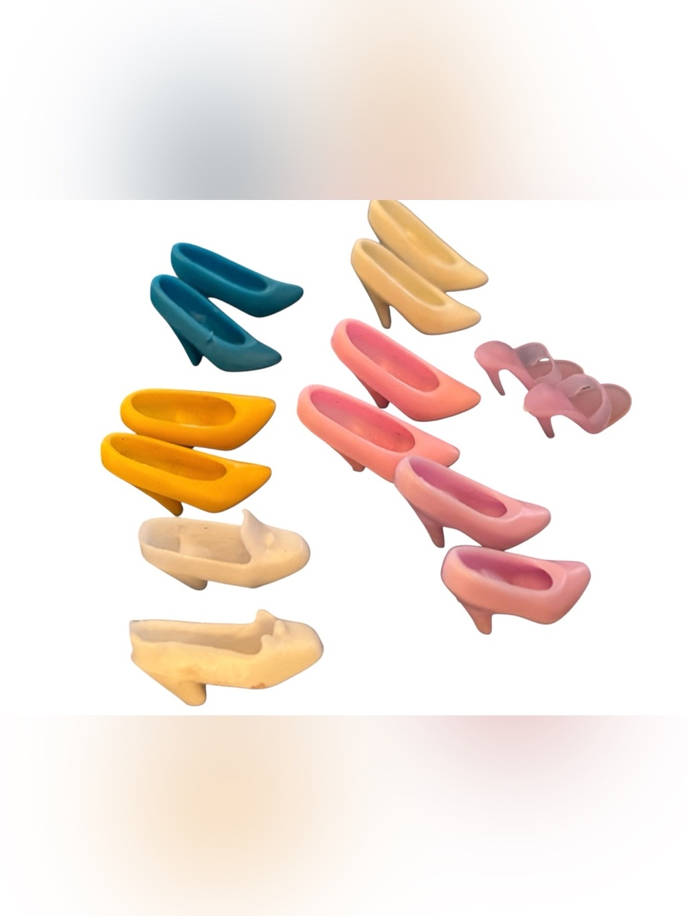 VTG 80’s-90’s Barbie Colorful Pump Heels Sandals Lot of 8 Pair Shoes Collectible